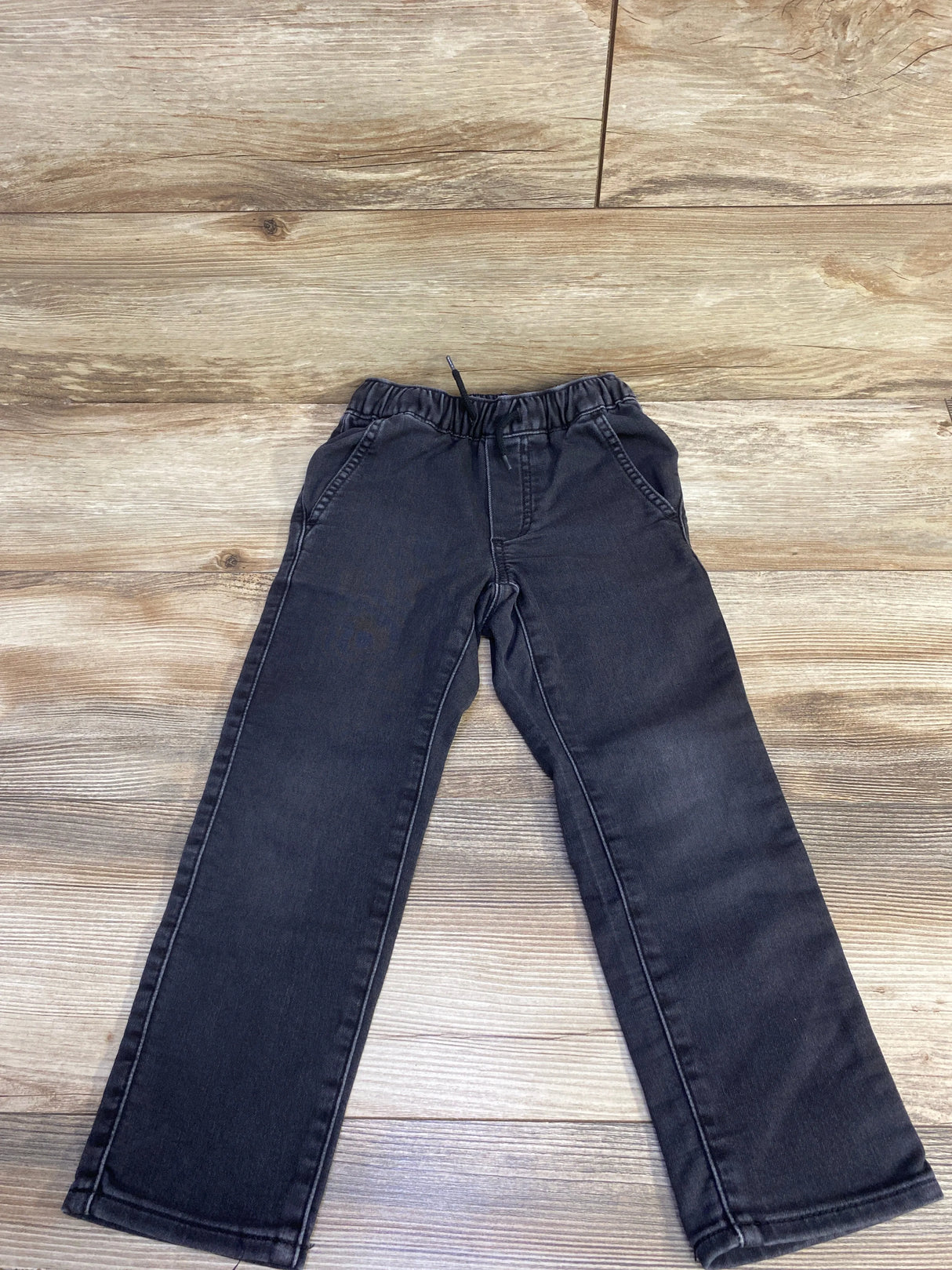 Gap Kids Denim Drawstring Pull On Pants Black sz 4-5T