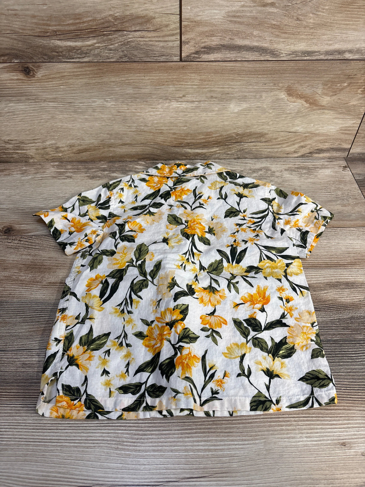 Old Navy Floral Camp Shirt White sz 4T - Me n Mommy To Be