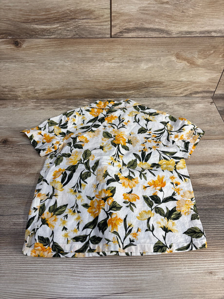 Old Navy Floral Camp Shirt White sz 4T - Me n Mommy To Be