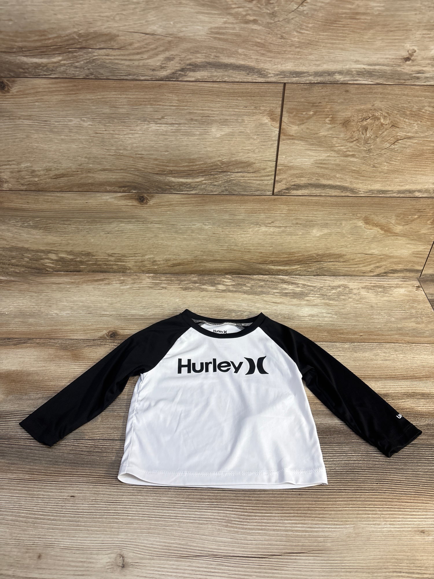 Hurley Long Sleeve Rash Guard Shirt Black sz 12m