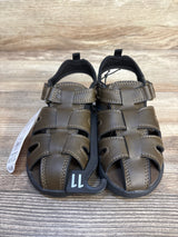 NEW Wonder Nation Fisherman Sandals Brown sz 11c
