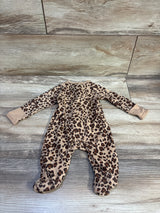 Wonder Nation Leopard Sleeper Brown sz Newborn
