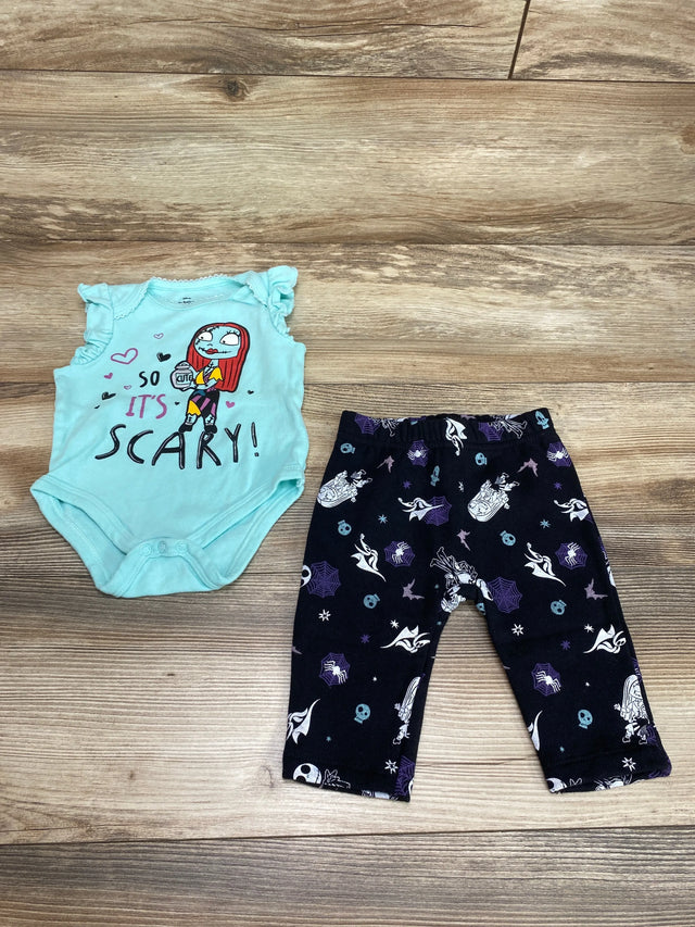 Disney The Nightmare Before Christmas 2pc Bodysuit Set Blue sz 0-3m - Me n Mommy To Be