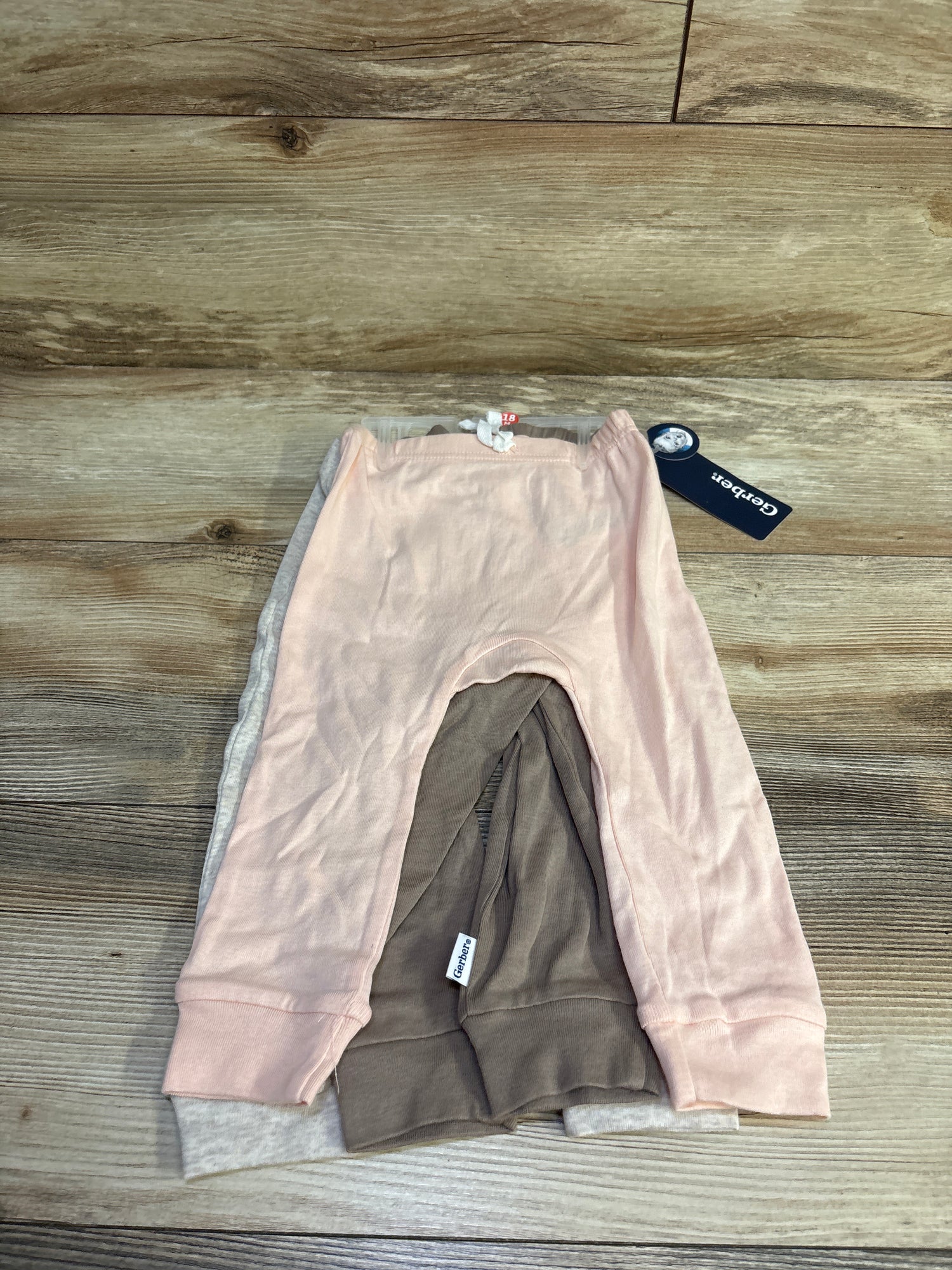 NEW Gerber Baby 3pk Jogger Pants Pinksz 18 months