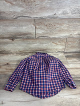 Janie & Jack Plaid Button Up Shirt Blue sz 4T