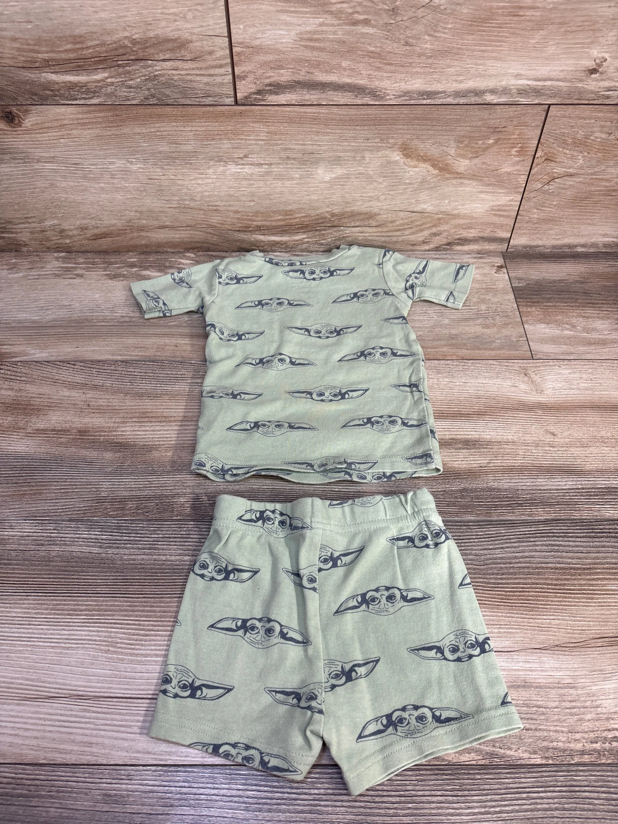 Star Wars 2pc Grogu Pajama Set Green sz 2T