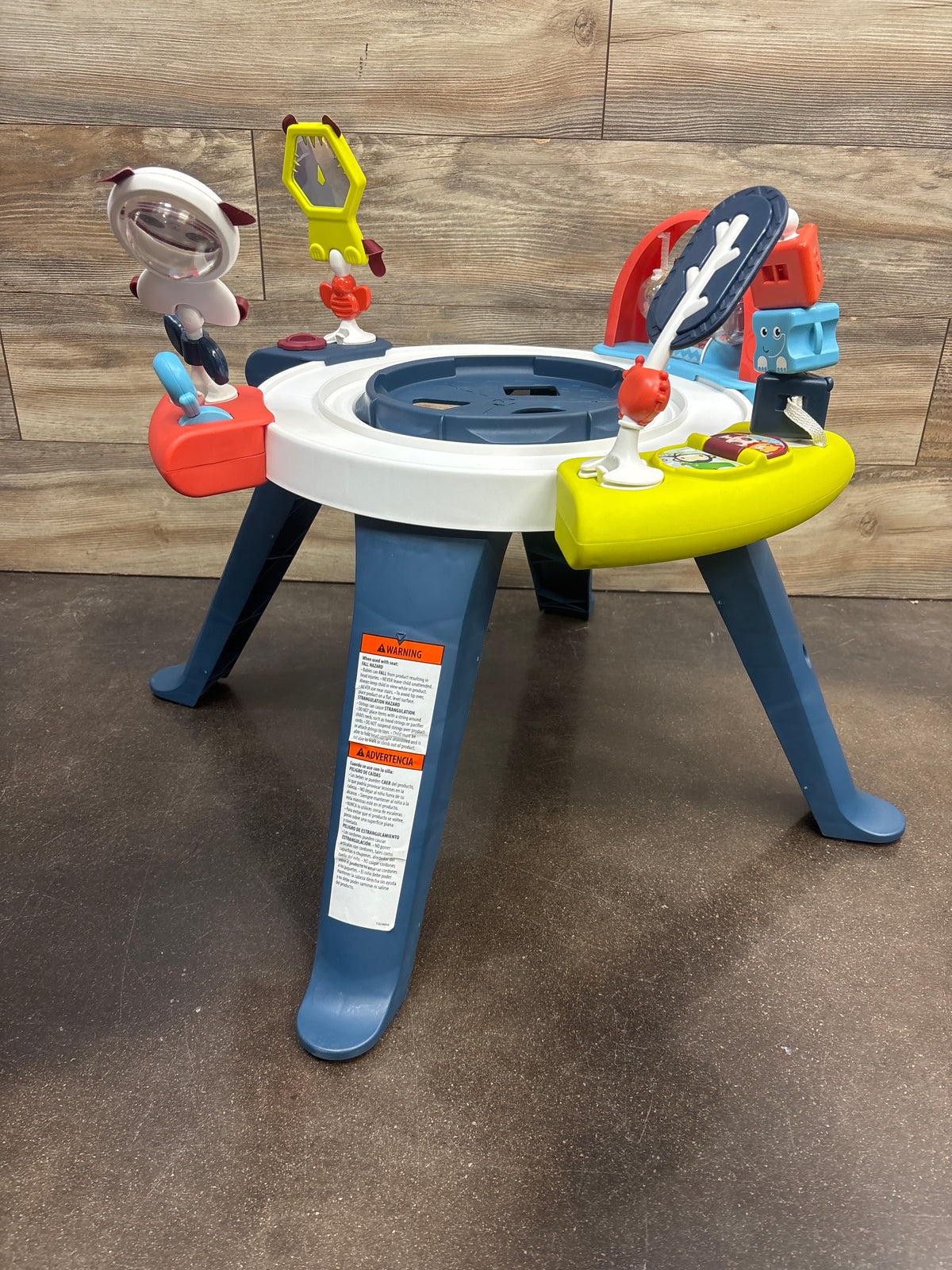 Fisher Price 3-in-1 Spin & Sort Activity Center in Navy Dashes