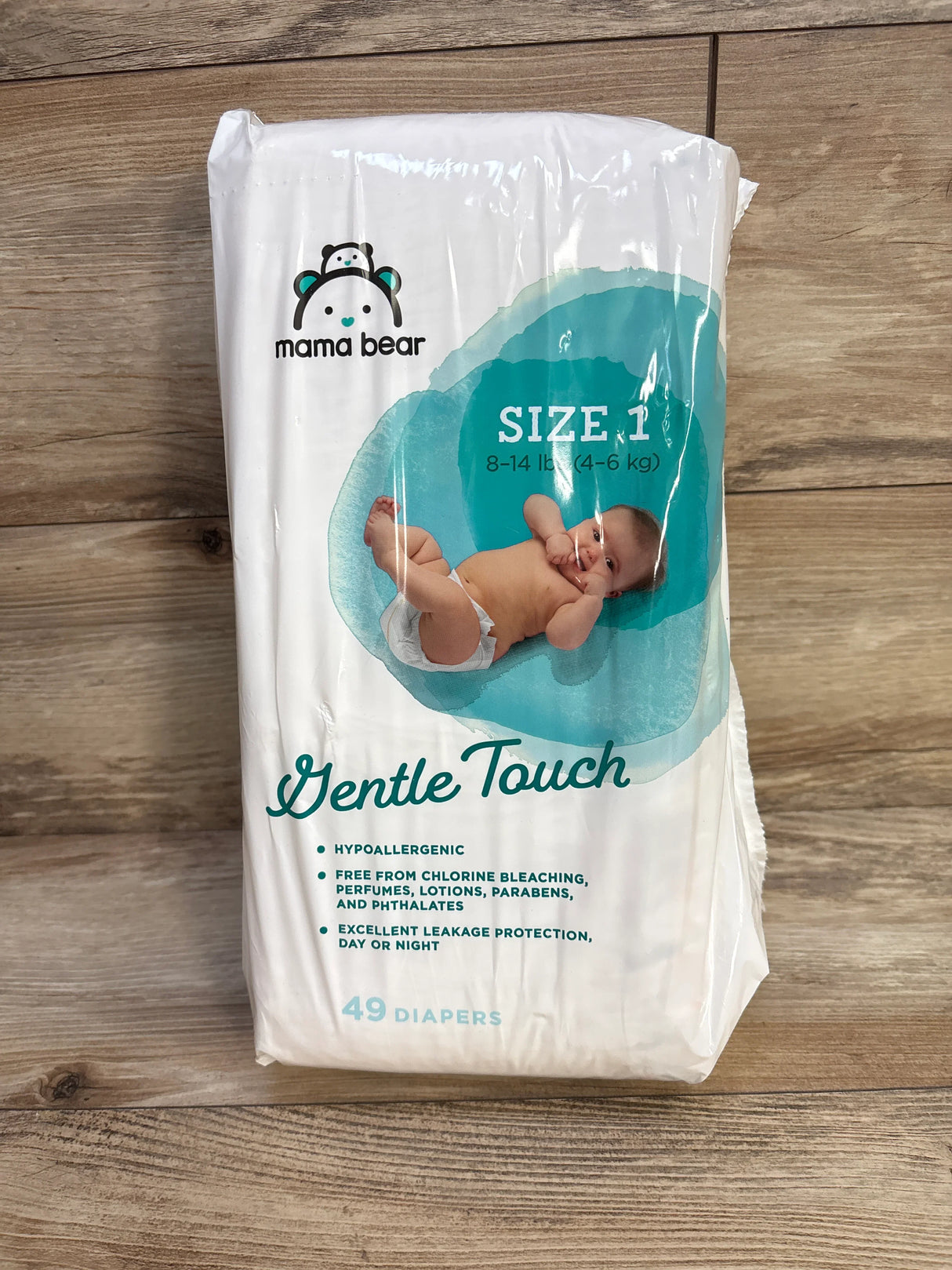 NEW Mama Bear Gentle Touch Diapers, Size 1, 49 Count - Me n Mommy To Be