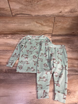 Cat & Jack 2pc Velour Pajama Set Green sz 18m