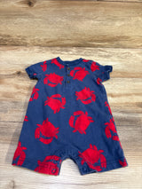Just One You Henley Shortie Romper Navy sz 6m