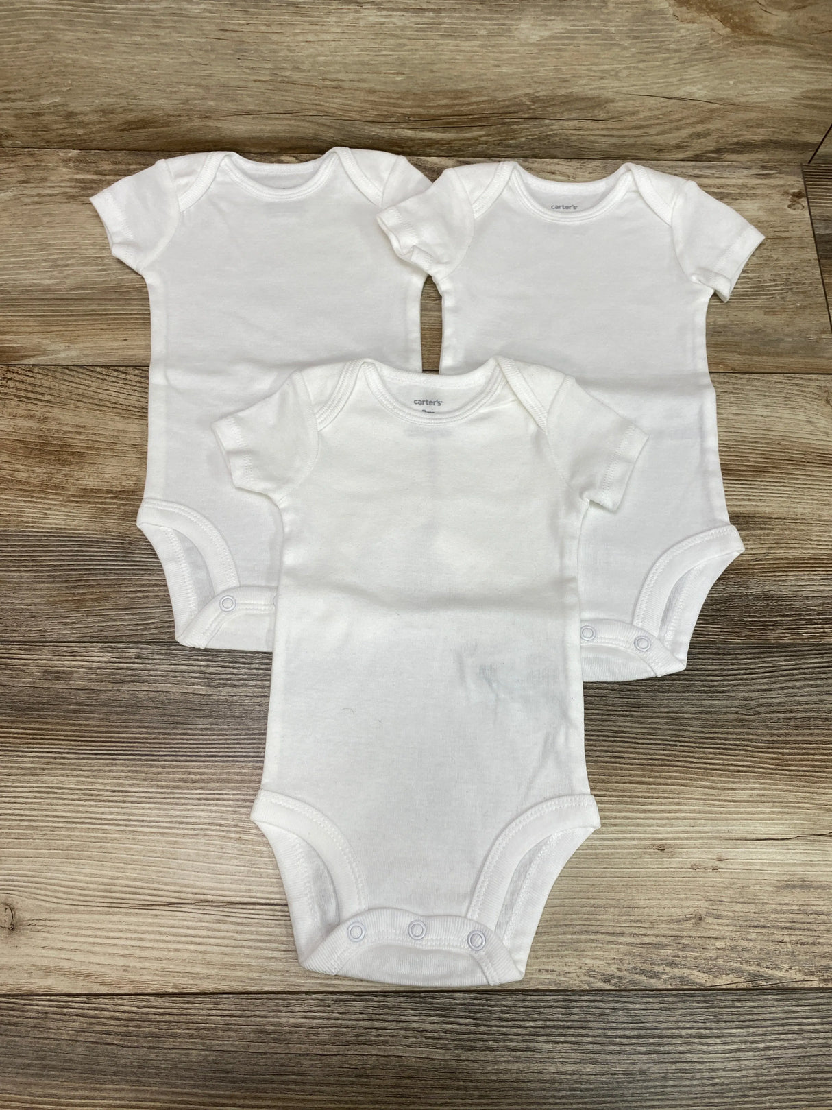 Carter's 3pk Bodysuits White sz 3m