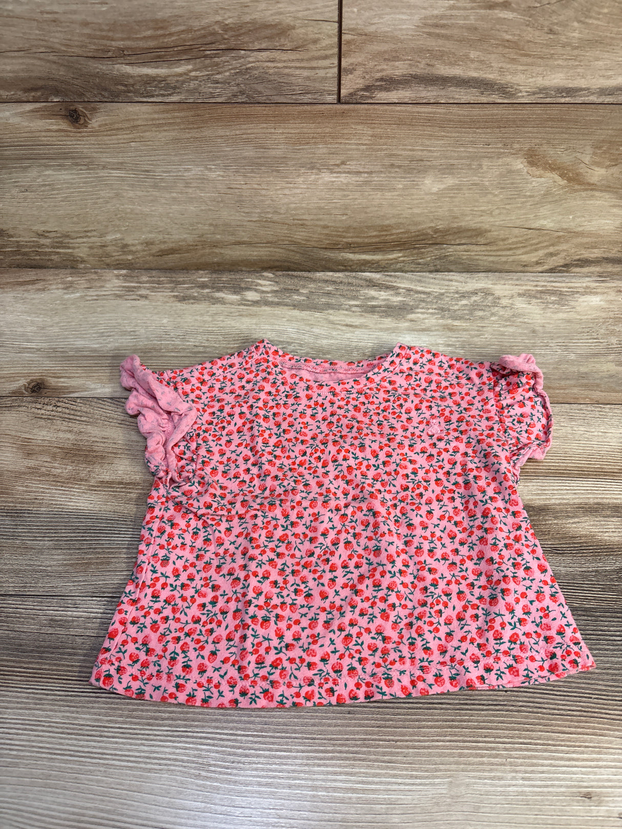 Baby Gap Flutter Sleeve Shirt Pink sz 2T