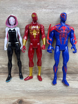 Marvel 3pk Spider-Man, Ghost-Spider, & Ultimate Spider-Man 12'' Action Figures