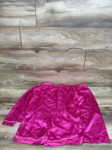 Juicy Couture 3pc Satin Coat Style Pajama Set Pink sz 4/5T