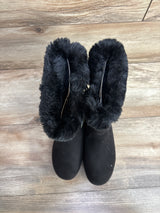 NEW Cat & Jack Nina Shearling Style Tall Boots Black sz 1Y