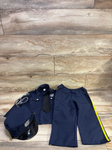 Amscan 5pc Classic Police Officer Costume Navy sz 4-6T