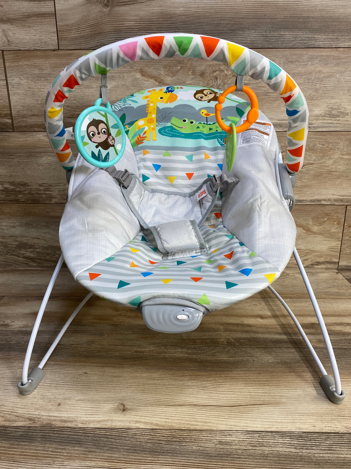 NEW Bright Starts Safari Fun Vibrating Bouncer