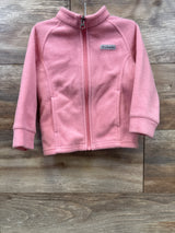 Columbia Full Zip Fleece Pink sz 18-24m