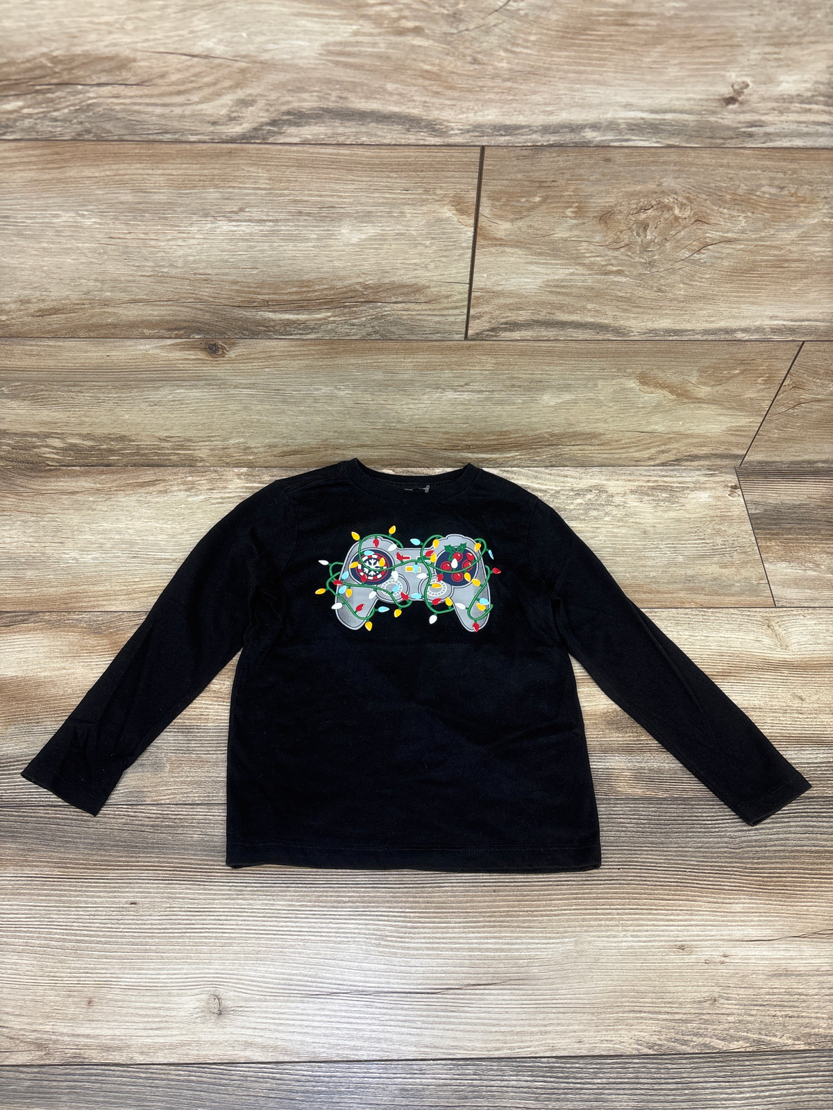 Holiday Time Christmas Controller Shirt Black sz 4-5T