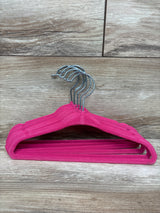 6pk Kids Velvet Hangers Pink