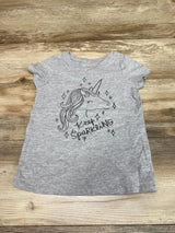 Cat & Jack Unicorn Shirt Grey sz 5T