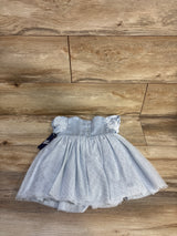 NEW Oshkosh Short-Sleeve Tulle Satin Dress Blue sz 9m