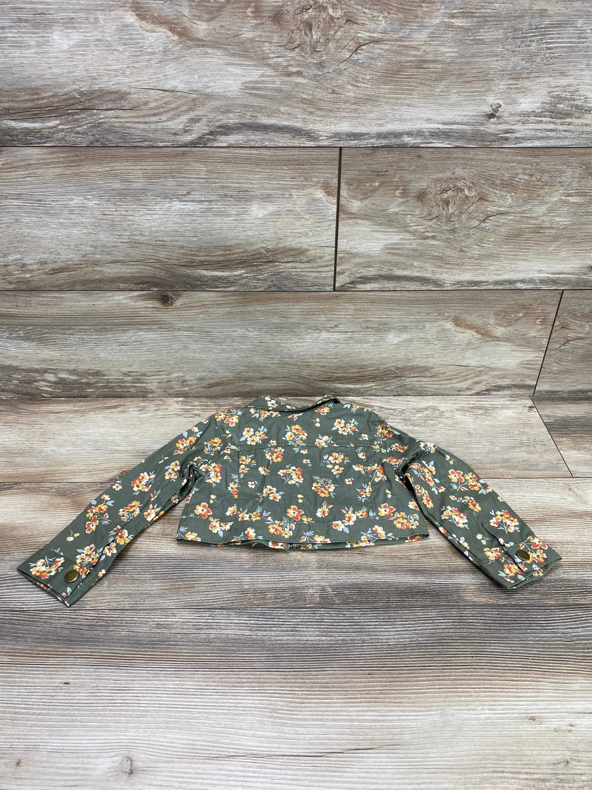 Little Lass Floral Jacket Green sz 2T