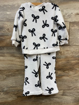 Kate Mack 2pc Plush Sweatshirt & Joggers Set White sz 2T