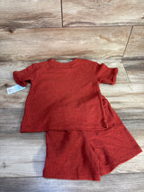 NEW Cat & Jack 2pc Terry Cloth Shirt & Shorts Set Rust sz 3T