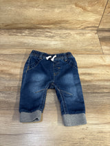 Cat & Jack Drawstring Jeans Blue sz 0-3m