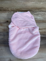 Fleece Swaddle Me Paw Print Pink sz 0-3m
