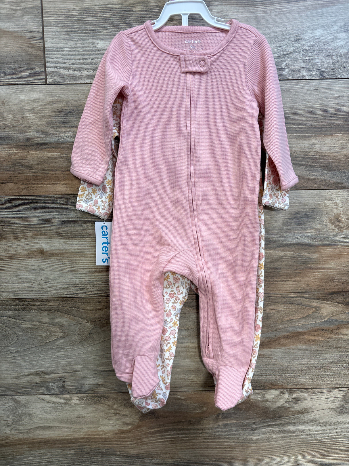 NEW Carter's 2pk Sleepers Pink sz 9m