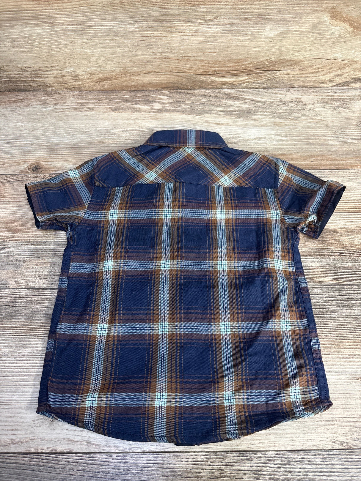 Nomad Plaid Button Up Shirt Blue sz 3T