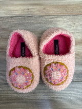 Kensie Girl Sherpa Donut Slippers Pink sz 5/6c