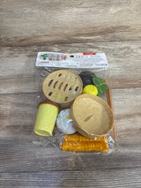 NEW NUOBESTY 15pcs Dim Sum Breakfast Toy Food Set