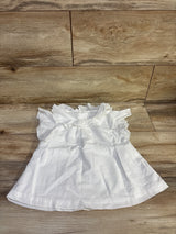Janie & Jack Ruffle Flutter Sleeve Top White sz 5T