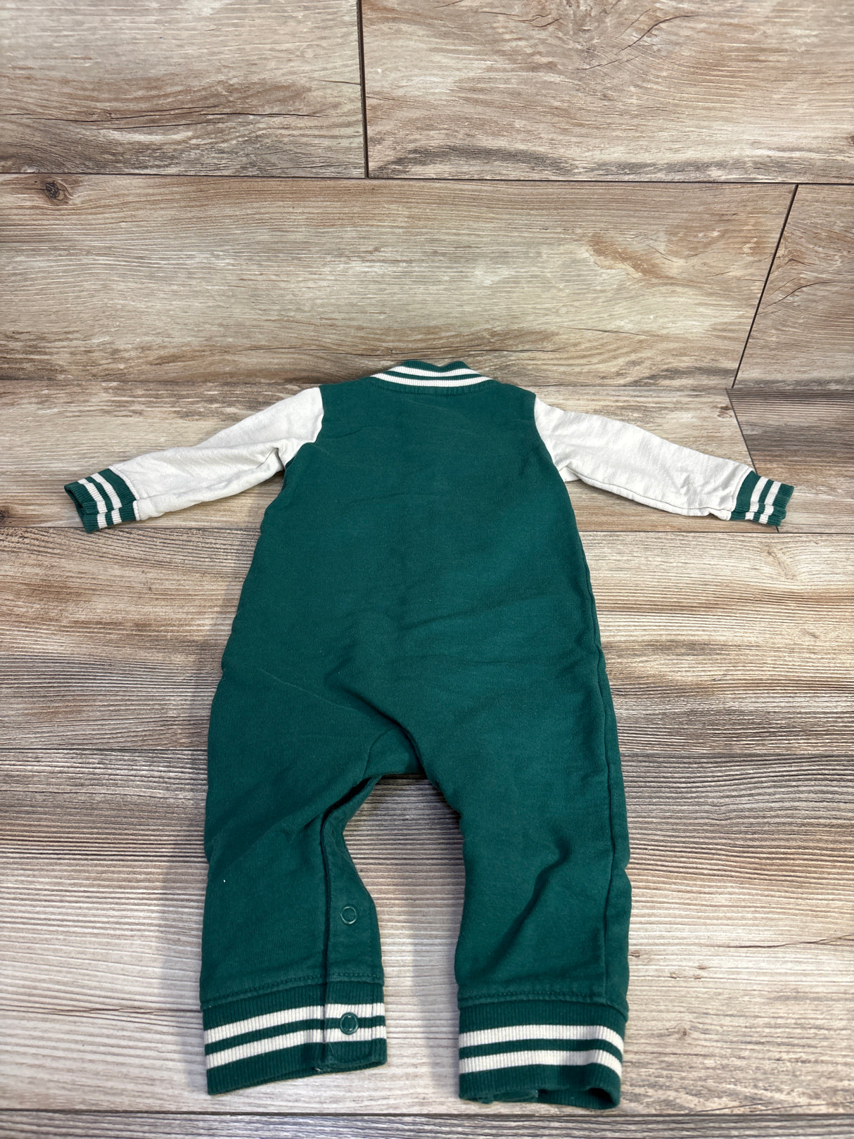 Carter's Raglan Varsity Coverall White sz 9m