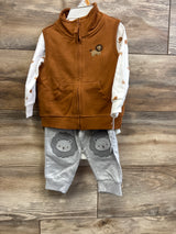 NEW Carter's 3pc Vest, Bodysuit, & Pants Set White sz 12m