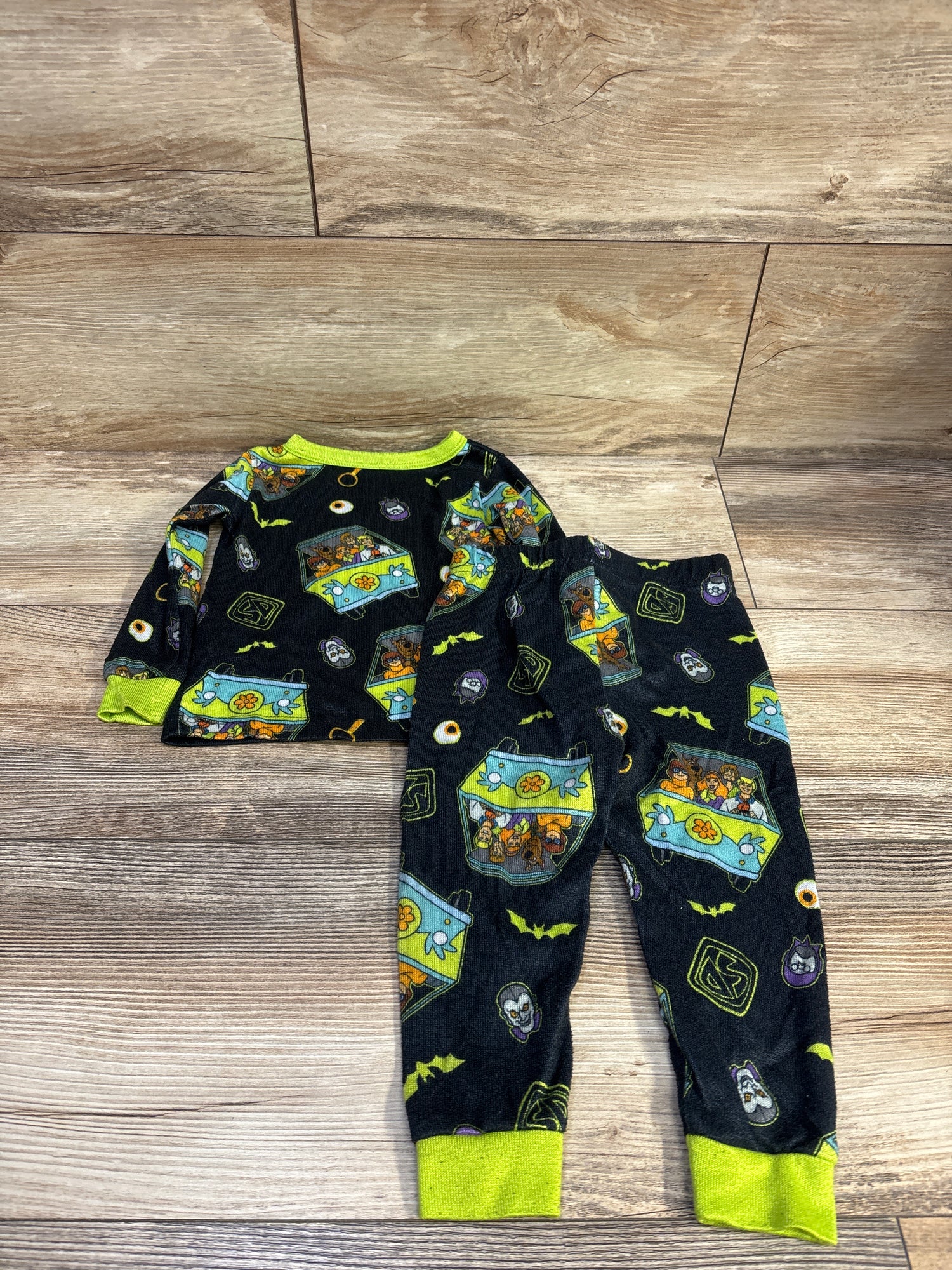 Scooby Doo 2pc Halloween Pajama Set Black sz 2T