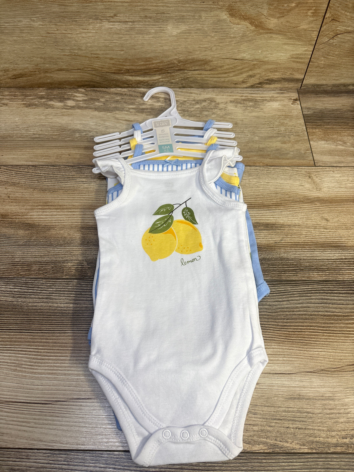 NEW Hudson Baby 5pk Sleeveless Bodysuits White sz 0-3m