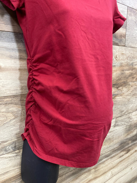 Bearsland Ruched Shirt Red sz Medium - Me n Mommy To Be