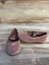 Zara Velvet Butterfly Ballet Flats, Pink sz 5.5c