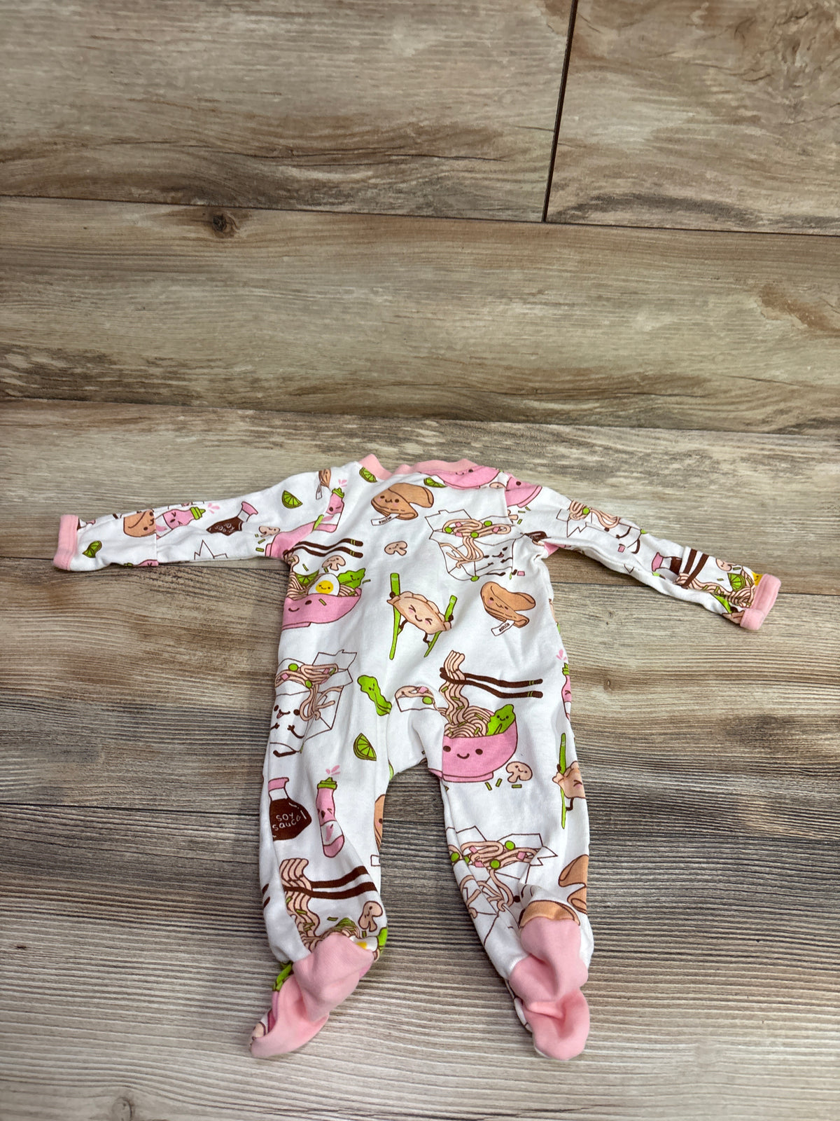 Honest Baby Ramen Sleeper White sz Newborn