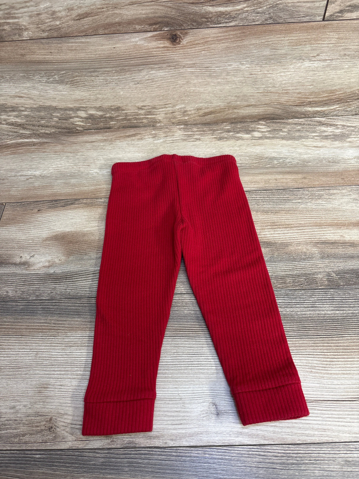 Cat & Jack Ribbed Knit Pull On Pants Red sz 2T