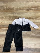 Nike 2pc Full Zip Tracksuit Set White sz 12m