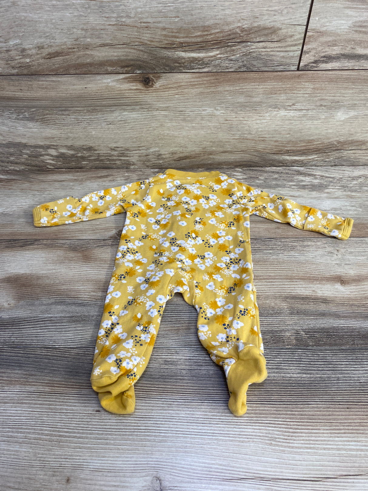 Honest Baby Organic Floral Sleeper Yellow sz Newborn