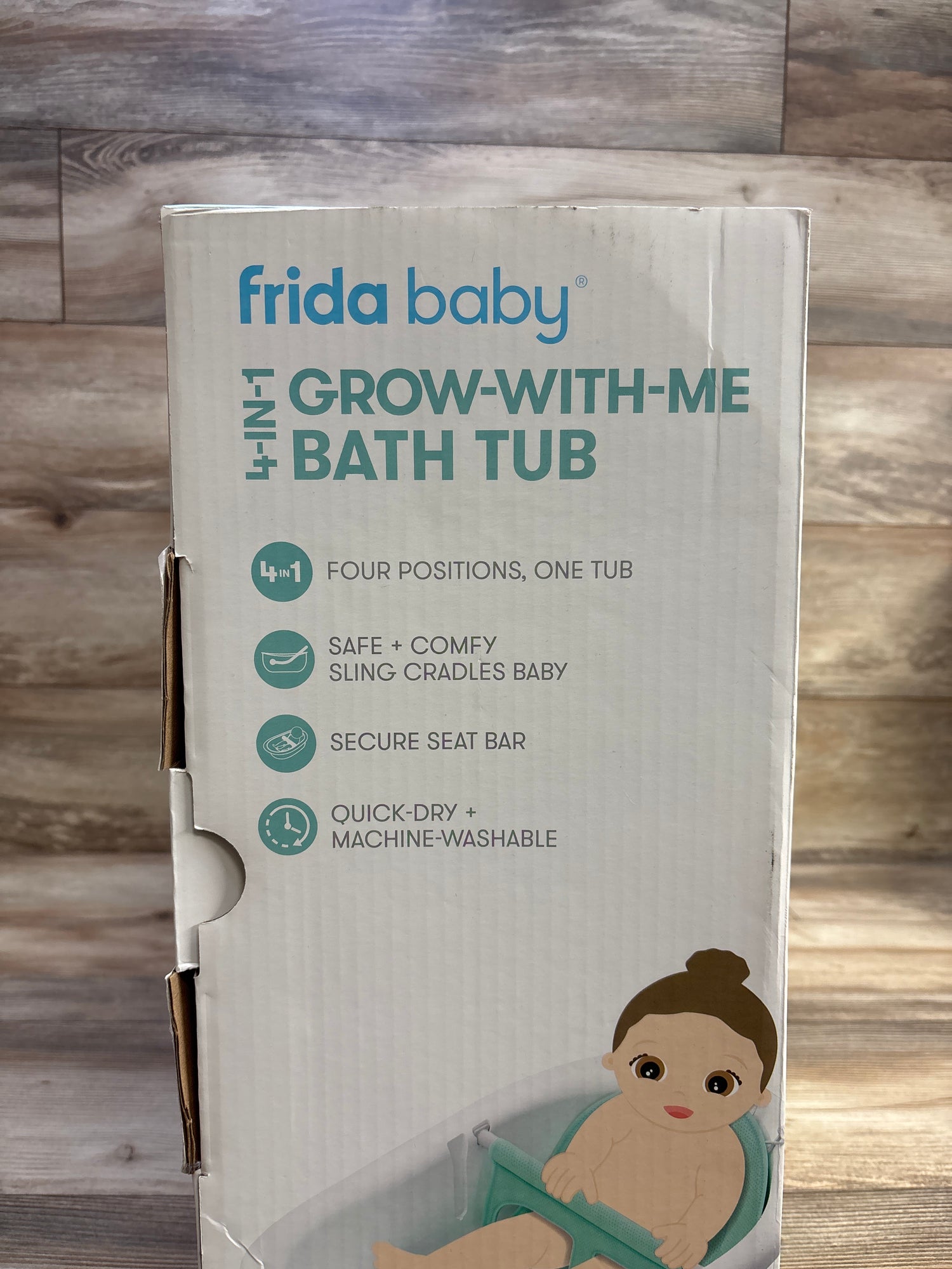 NEW Frida Baby 4-in-1 Grow With me Bath Tub