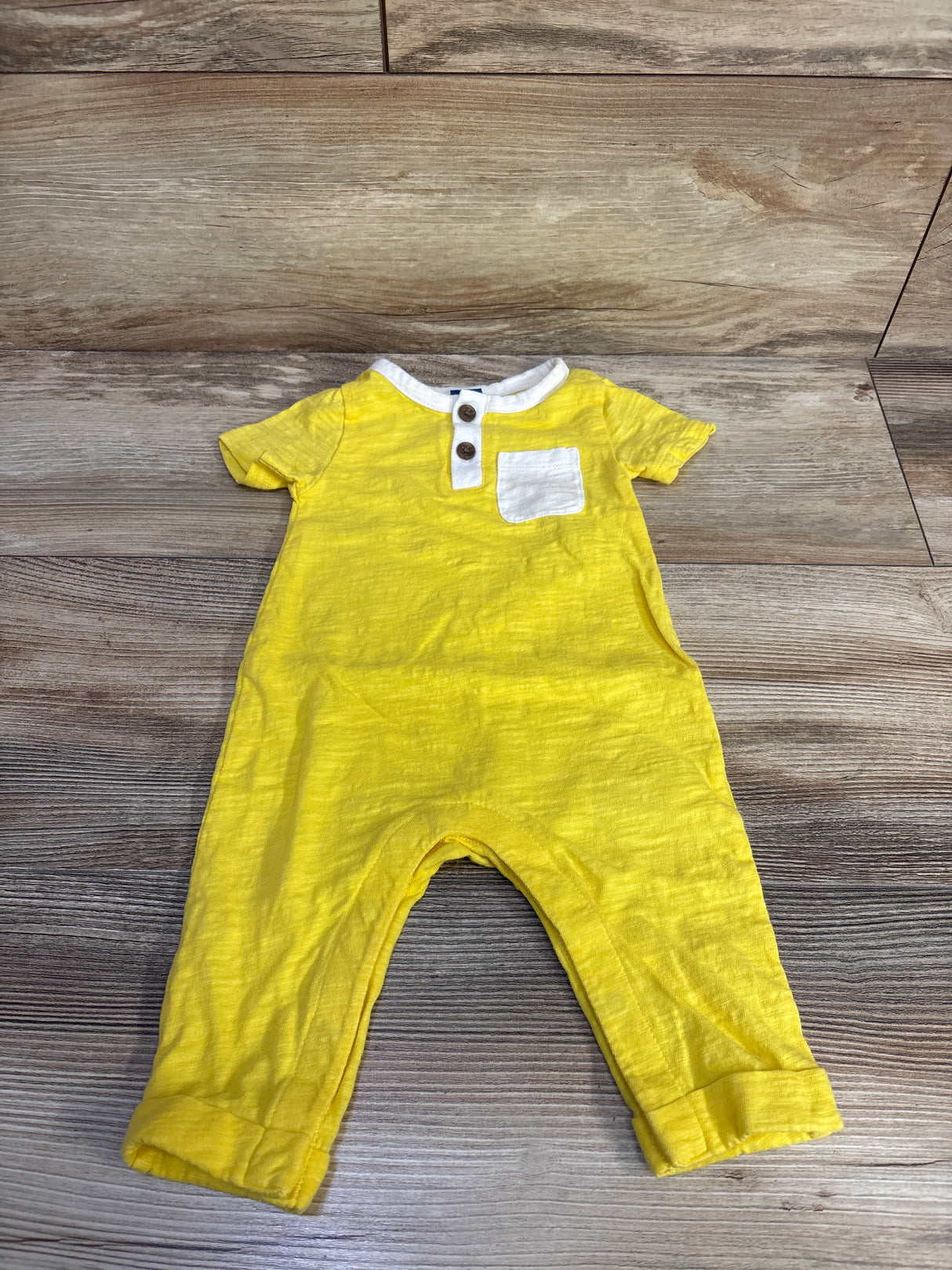 Old Navy Henley Jumpsuit Yellow sz 3-6m