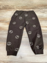 Rylee + Cru Brown Peace Jogger Sweatpants sz 18-24m