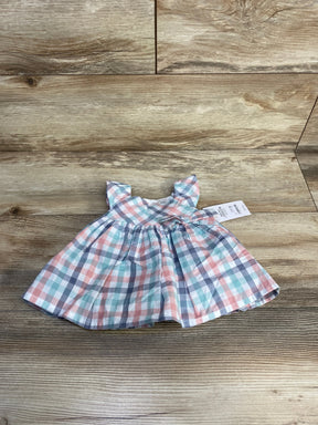 NEW Just One You 2pc Plaid Dress & Bloomers White sz Newborn - Me n Mommy To Be